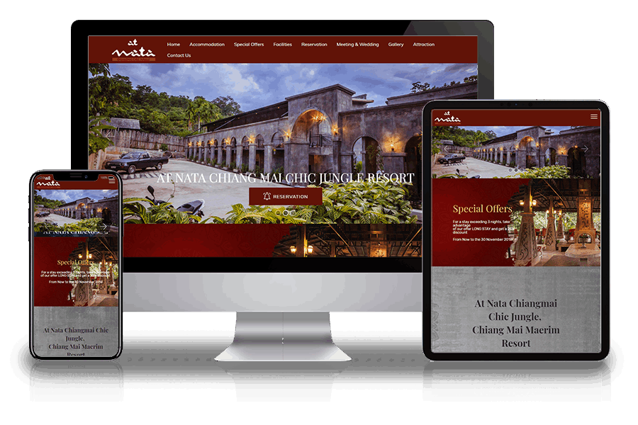 Website portfolio for Atnata Chiangmai