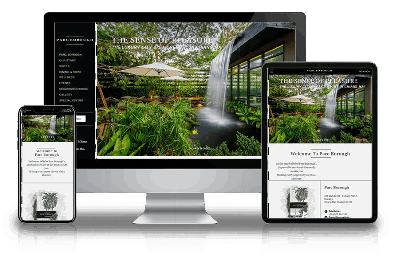 Website portfolio for Parc Borough