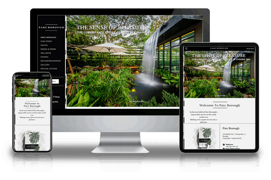 Website portfolio for Parc Borough