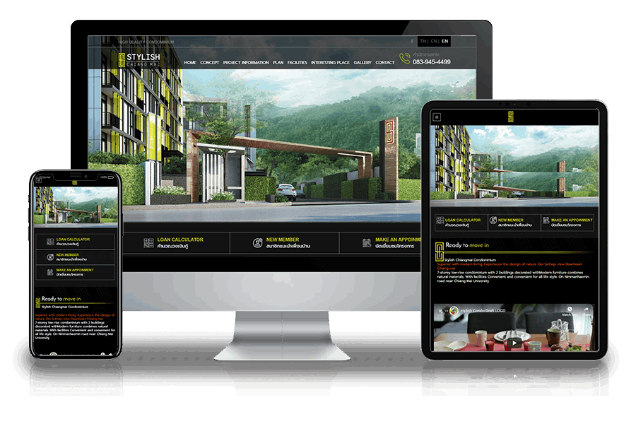 Website portfolio for Stylish Condo