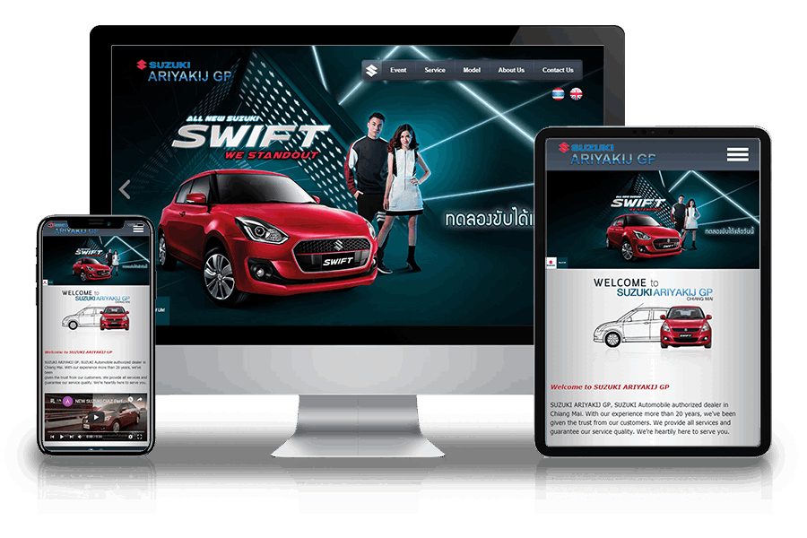Website portfolio for SUZUKI ARIYAKIJ GP